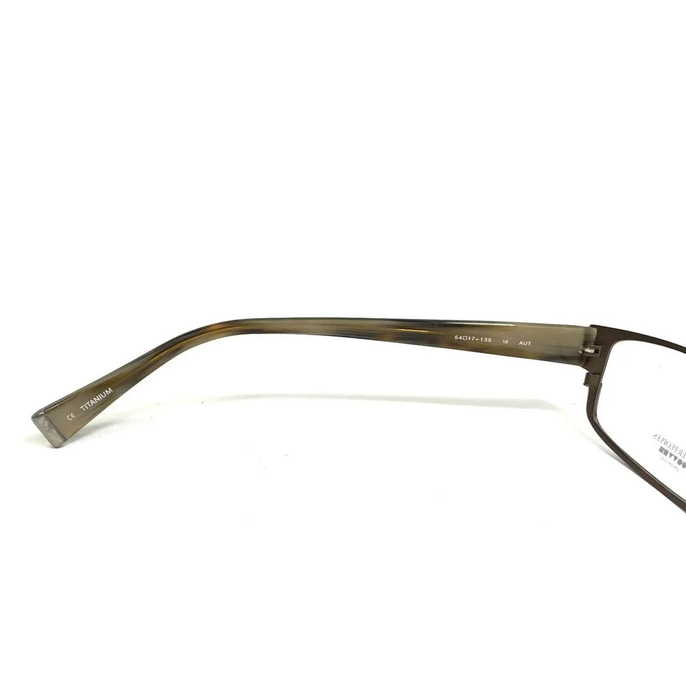 Oliver Peoples Eyeglasses Frames Id AUT Brown Rectangular Full Rim 54-17-135
